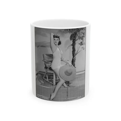 Paulette Goddard #192 (Vintage Female Icon) White Coffee Mug-11oz-Go Mug Yourself