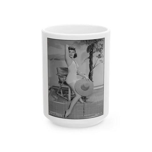 Paulette Goddard #192 (Vintage Female Icon) White Coffee Mug-15oz-Go Mug Yourself