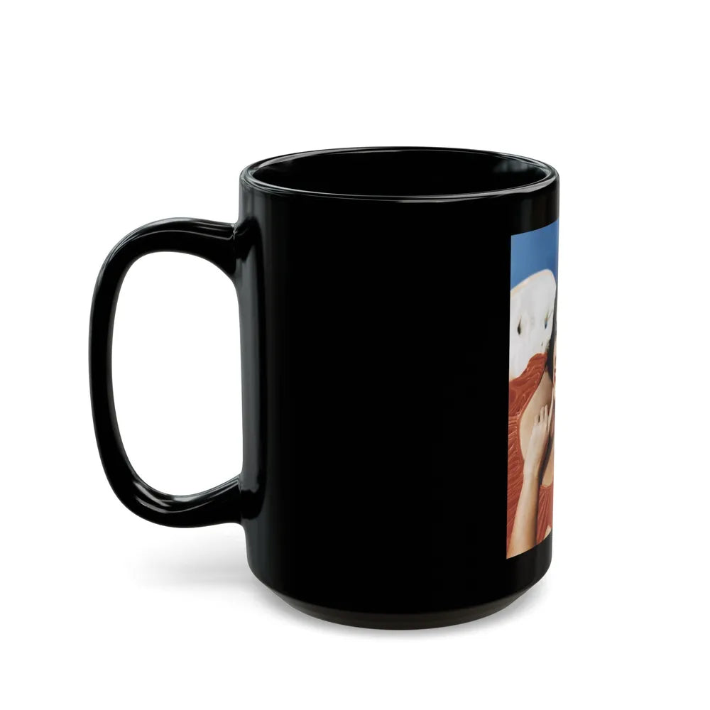 Paulette Goddard #199 (Vintage Female Icon) Black Coffee Mug-Go Mug Yourself