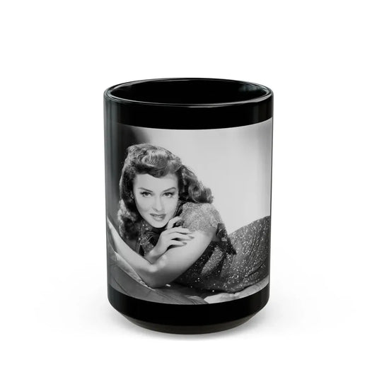 Paulette Goddard #200 (Vintage Female Icon) Black Coffee Mug 15oz - Go Mug Yourself