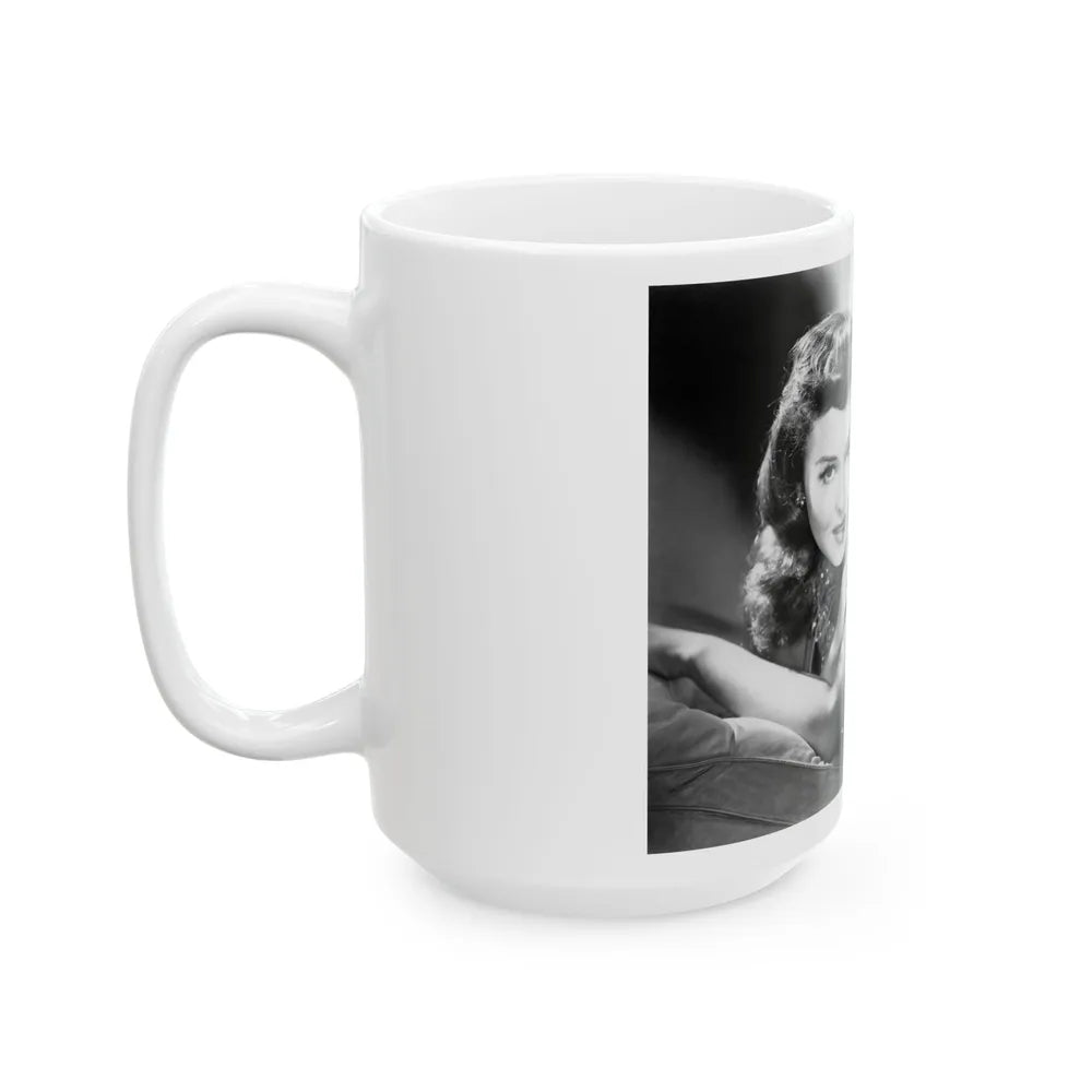 Paulette Goddard #200 (Vintage Female Icon) White Coffee Mug-Go Mug Yourself