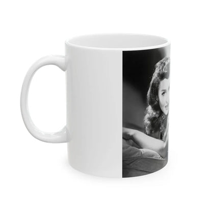 Paulette Goddard #200 (Vintage Female Icon) White Coffee Mug-Go Mug Yourself