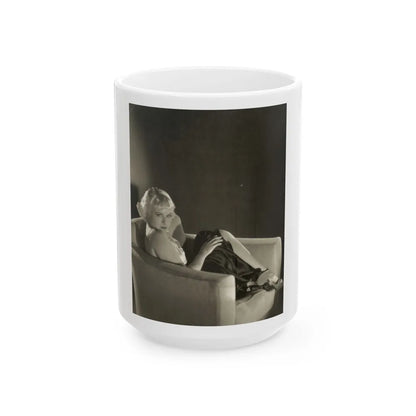 Paulette Goddard #201 (Vintage Female Icon) White Coffee Mug-15oz-Go Mug Yourself