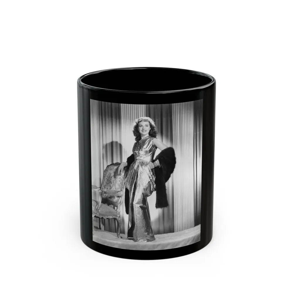 Paulette Goddard #202 (Vintage Female Icon) Black Coffee Mug-11oz-Go Mug Yourself