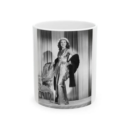 Paulette Goddard #202 (Vintage Female Icon) White Coffee Mug-11oz-Go Mug Yourself