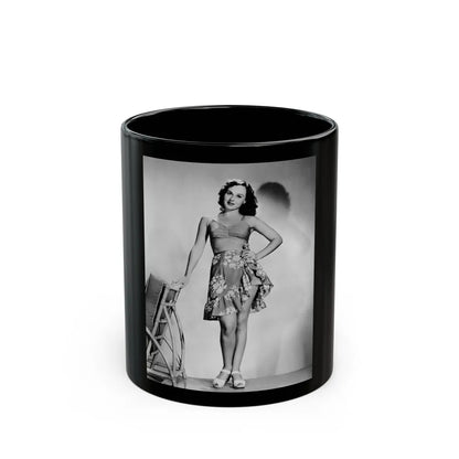 Paulette Goddard #203 (Vintage Female Icon) Black Coffee Mug-11oz-Go Mug Yourself