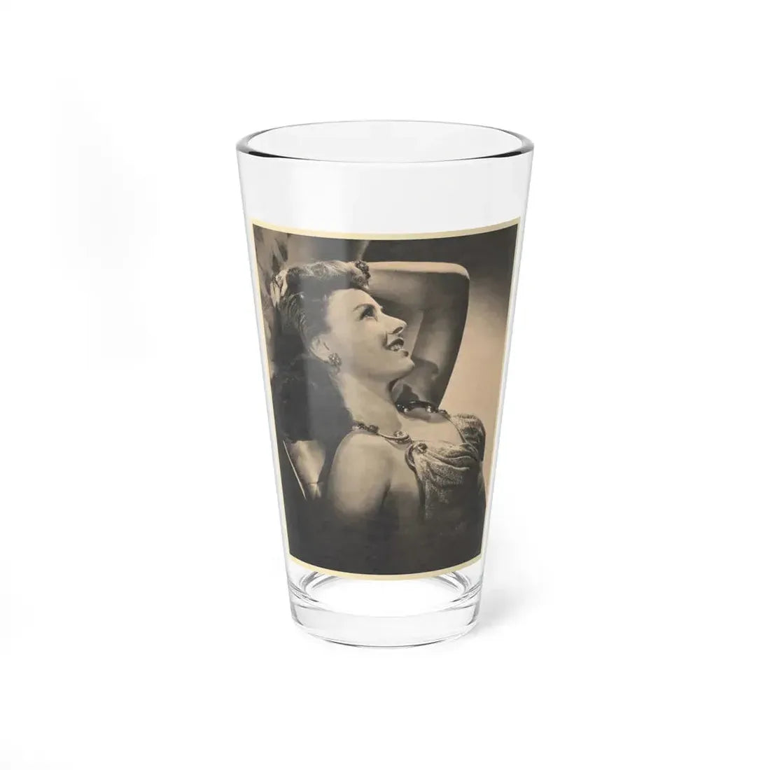 Paulette Goddard #204 (Vintage Female Icon) Pint Glass 16oz 16oz - Go Mug Yourself