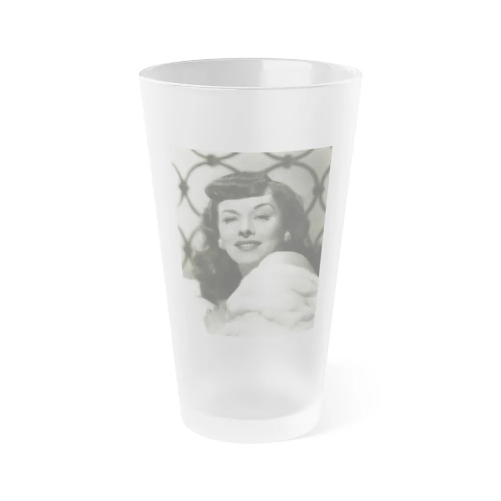 Paulette Goddard #205 (Vintage Female Icon) Frosted Pint Glass 16oz-16oz-Frosted-Go Mug Yourself