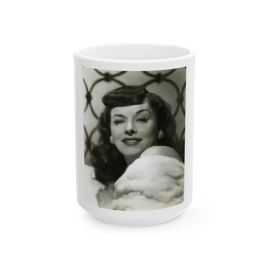 Paulette Goddard #205 (Vintage Female Icon) White Coffee Mug-15oz-Go Mug Yourself