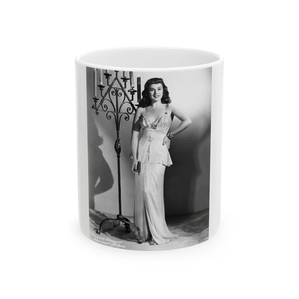 Paulette Goddard #206 (Vintage Female Icon) White Coffee Mug-11oz-Go Mug Yourself