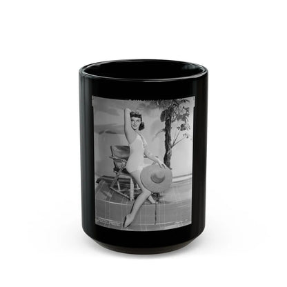 Paulette Goddard #207 (Vintage Female Icon) Black Coffee Mug-15oz-Go Mug Yourself