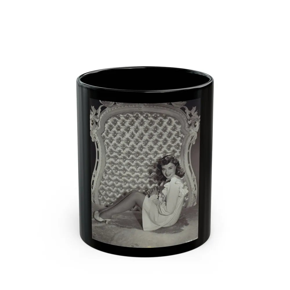 Paulette Goddard #210 (Vintage Female Icon) Black Coffee Mug-11oz-Go Mug Yourself