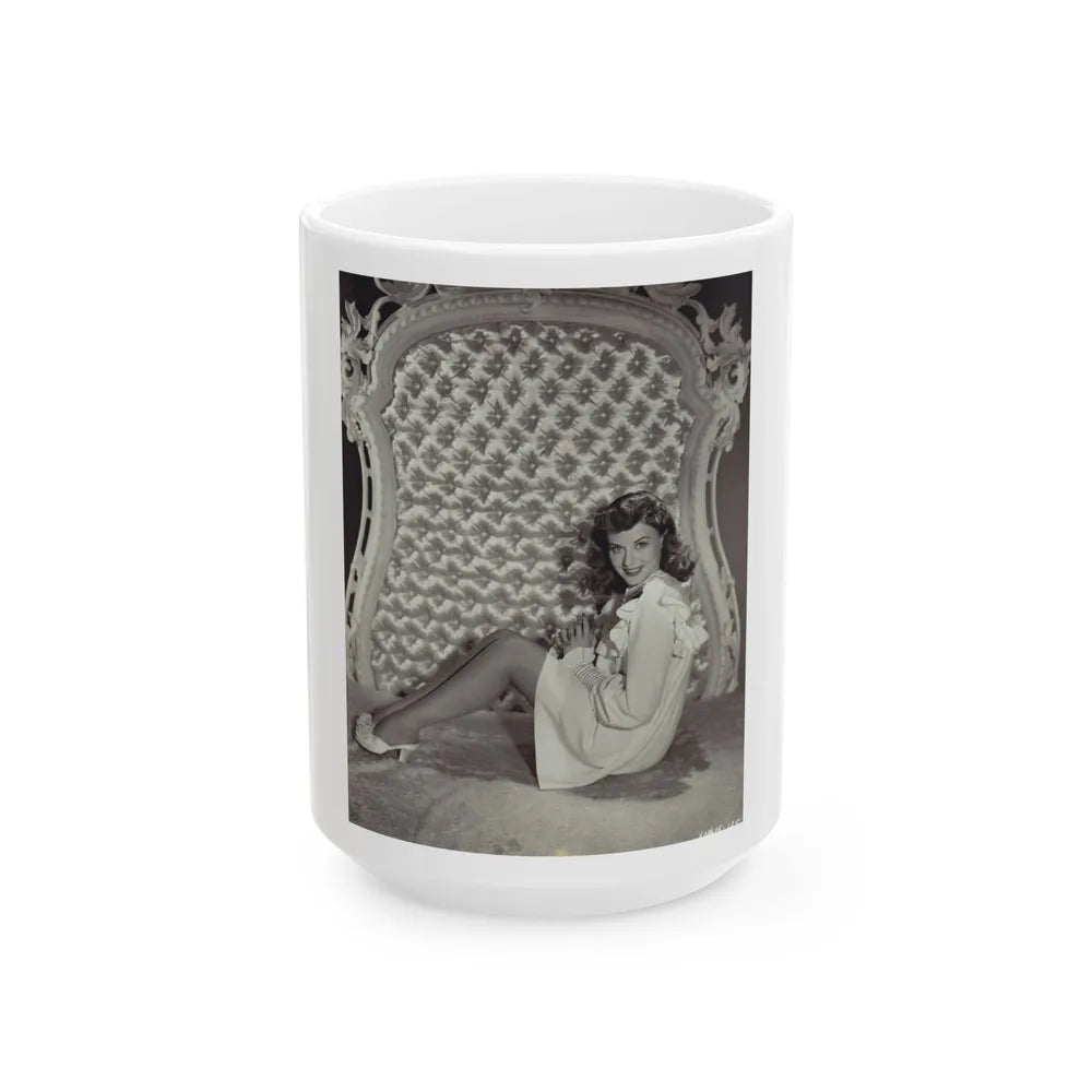 Paulette Goddard #210 (Vintage Female Icon) White Coffee Mug-15oz-Go Mug Yourself