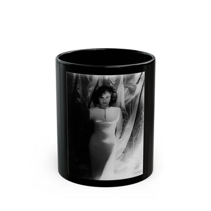 Paulette Goddard #39 (Vintage Female Icon) Black Coffee Mug-11oz-Go Mug Yourself