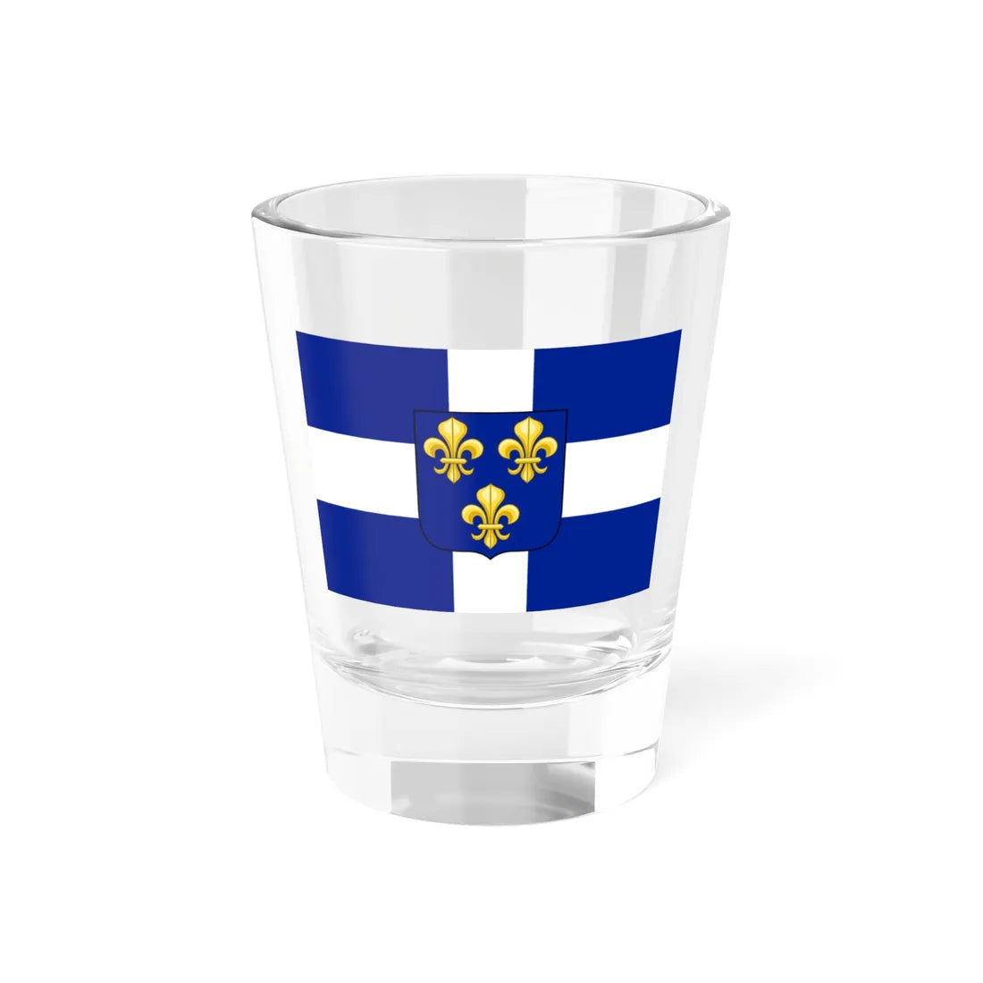 Pavillon de la marine marchande du Royaume de France 1661-1689 (France) Shot Glass 1.5oz - Go Mug Yourself