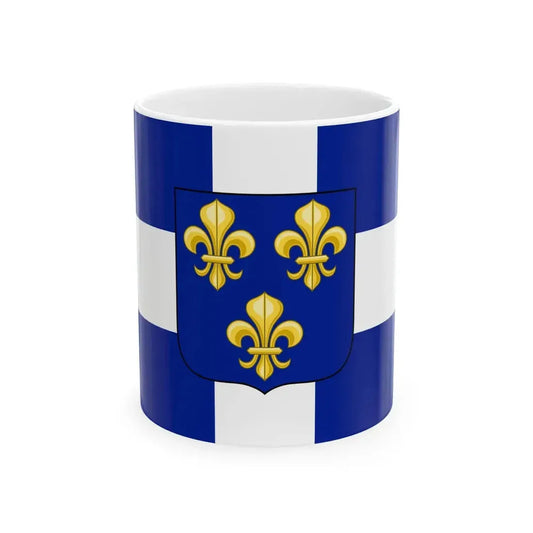 Pavillon de la marine marchande du Royaume de France 1661-1689 (France) White Coffee Mug 11oz - Go Mug Yourself