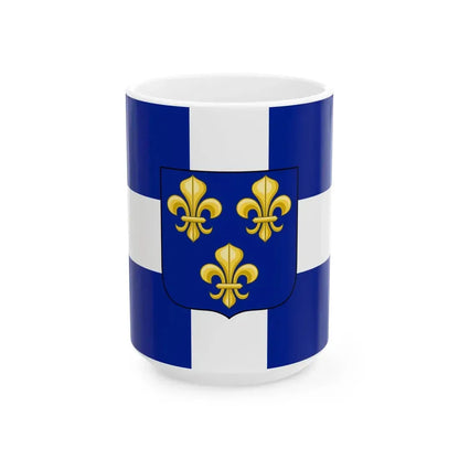 Pavillon de la marine marchande du Royaume de France 1661-1689 (France) White Coffee Mug 15oz - Go Mug Yourself