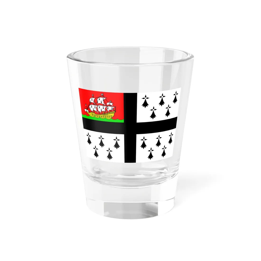 Pavillon de Nantes 20e siecle (France) Shot Glass 1.5oz 1.5oz - Go Mug Yourself