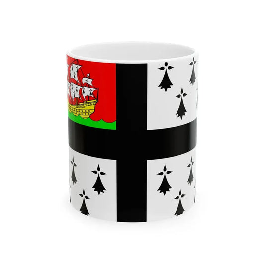 Pavillon de Nantes 20e siecle (France) White Coffee Mug 11oz - Go Mug Yourself