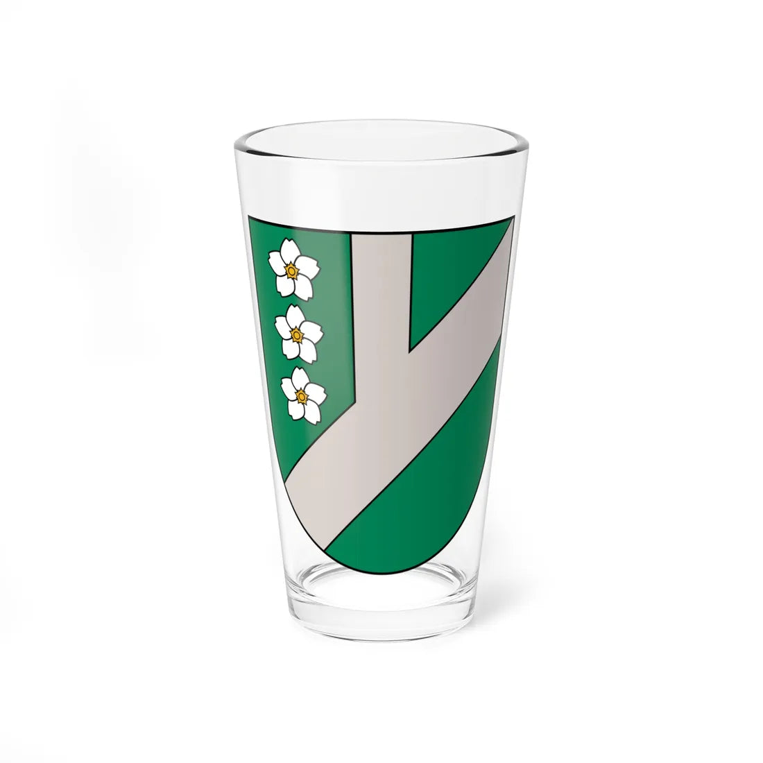 Pļaviņu novads COA (Latvia) (Coat of Arms) Pint Glass 16oz 16oz - Go Mug Yourself