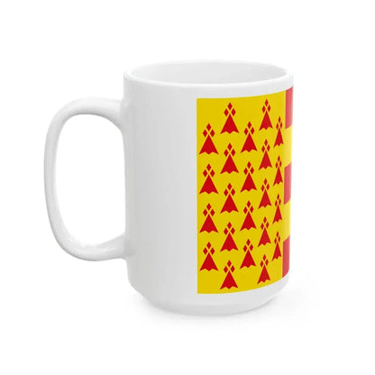 Pays Bigouden traditional district flag (France) White Coffee Mug - Go Mug Yourself