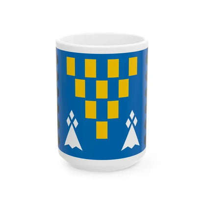 Pays de Baud District Flag (France) White Coffee Mug 15oz - Go Mug Yourself