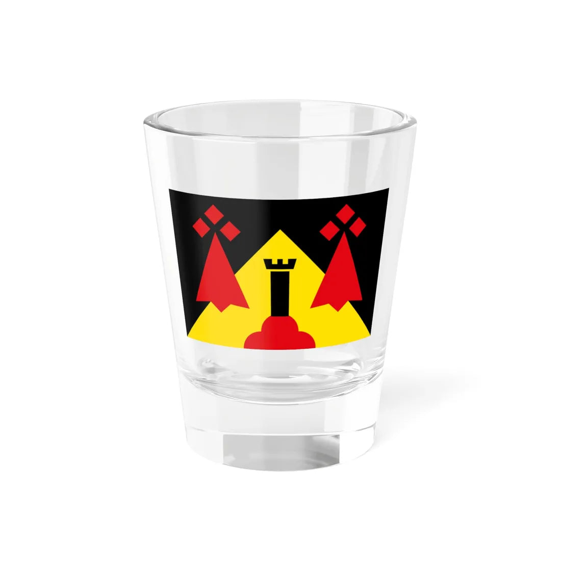 Pays de Calanhel traditional district flag (France) Shot Glass 1.5oz 1.5oz - Go Mug Yourself