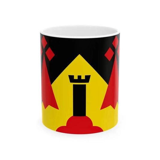Pays de Calanhel traditional district flag (France) White Coffee Mug 11oz - Go Mug Yourself