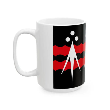 Pays de Lorient traditional district flag (France) White Coffee Mug - Go Mug Yourself