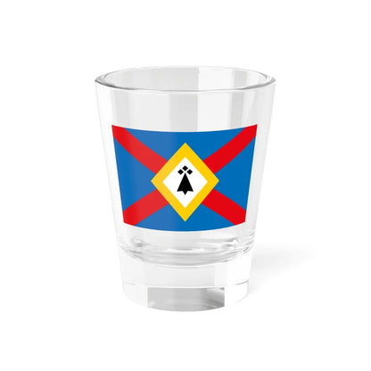 Pays de Loudeac District Flag (France) Shot Glass 1.5oz 1.5oz - Go Mug Yourself
