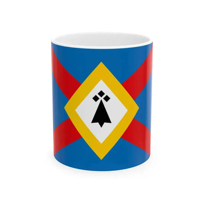 Pays de Loudeac District Flag (France) White Coffee Mug 11oz - Go Mug Yourself