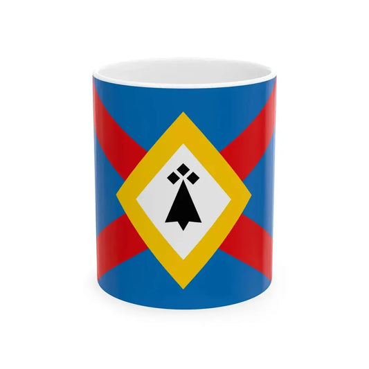 Pays de Loudeac District Flag (France) White Coffee Mug 11oz - Go Mug Yourself
