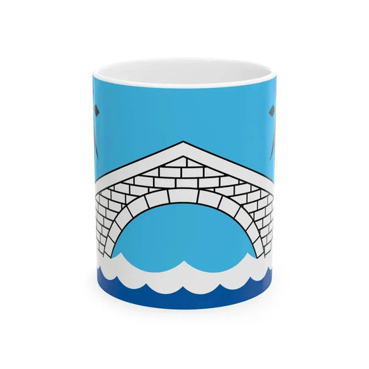 Pays de Pontivy traditional district flag (France) White Coffee Mug 11oz - Go Mug Yourself