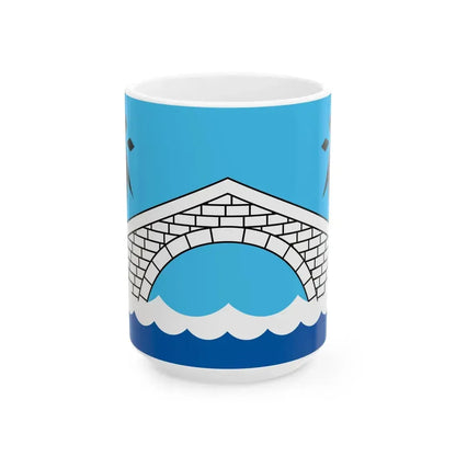 Pays de Pontivy traditional district flag (France) White Coffee Mug 15oz - Go Mug Yourself
