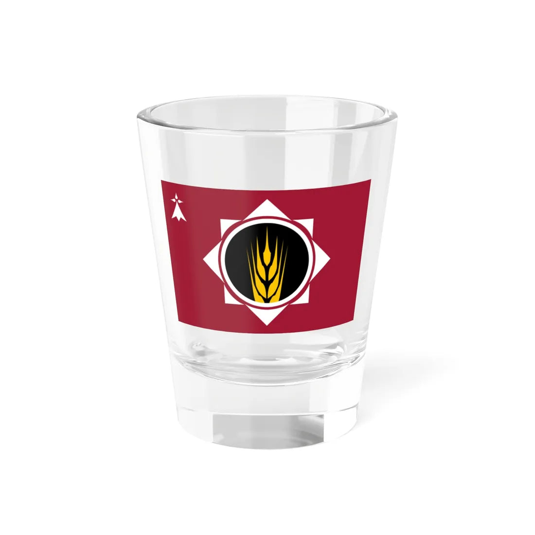 Pays Fanch traditional district flag (France) Shot Glass 1.5oz 1.5oz - Go Mug Yourself