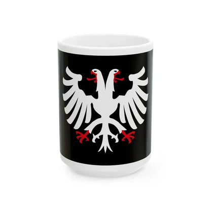 Pays Fouesnantais traditional district flag (France) White Coffee Mug 15oz - Go Mug Yourself