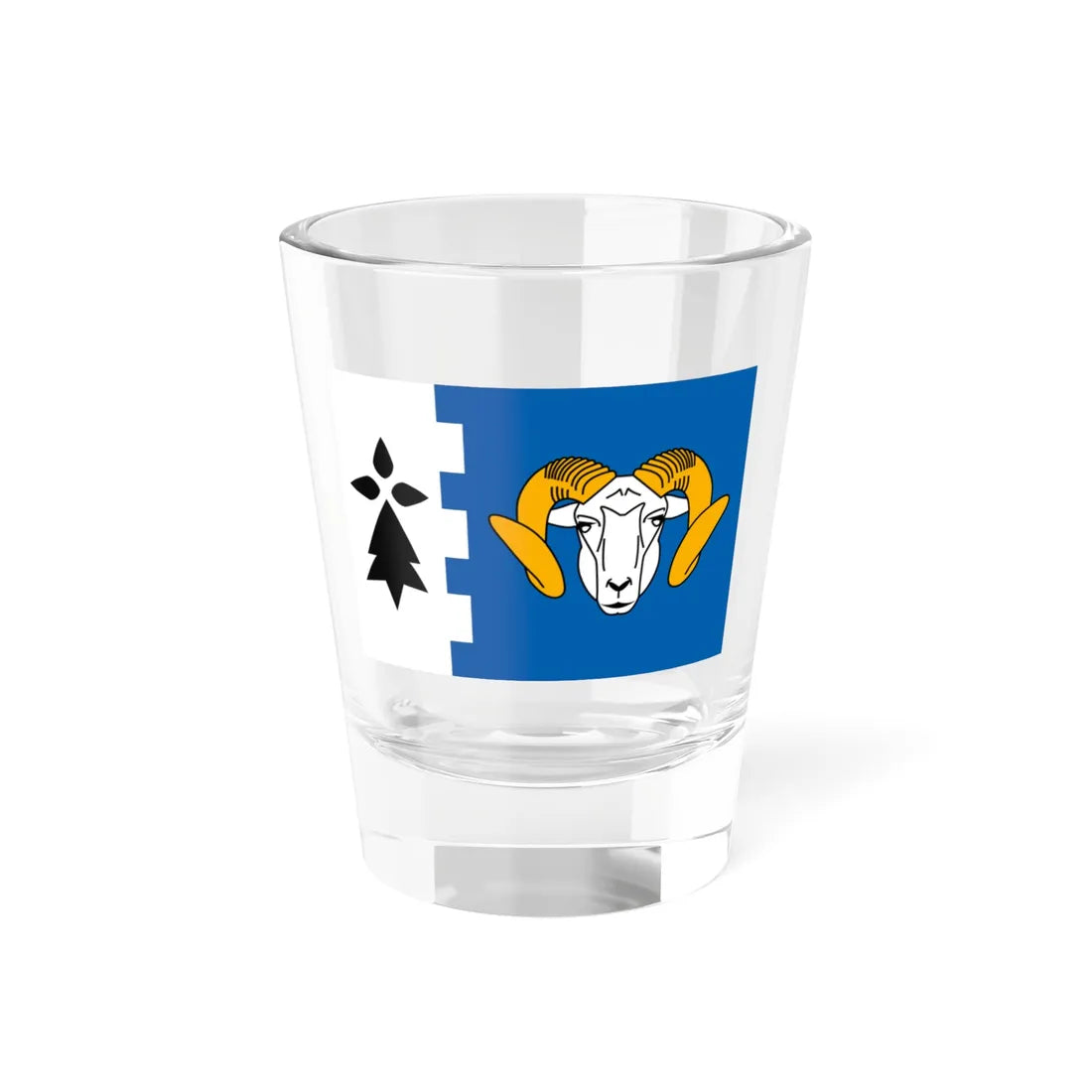 Pays Glazik traditional district flag (France) Shot Glass 1.5oz 1.5oz - Go Mug Yourself