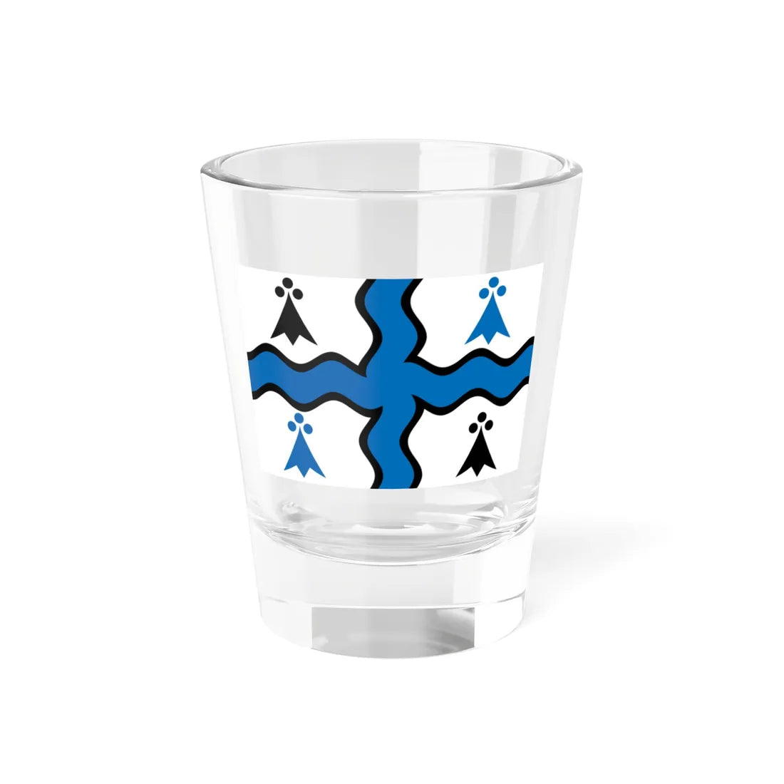 Pays Mitaud District Flag (France) Shot Glass 1.5oz 1.5oz - Go Mug Yourself