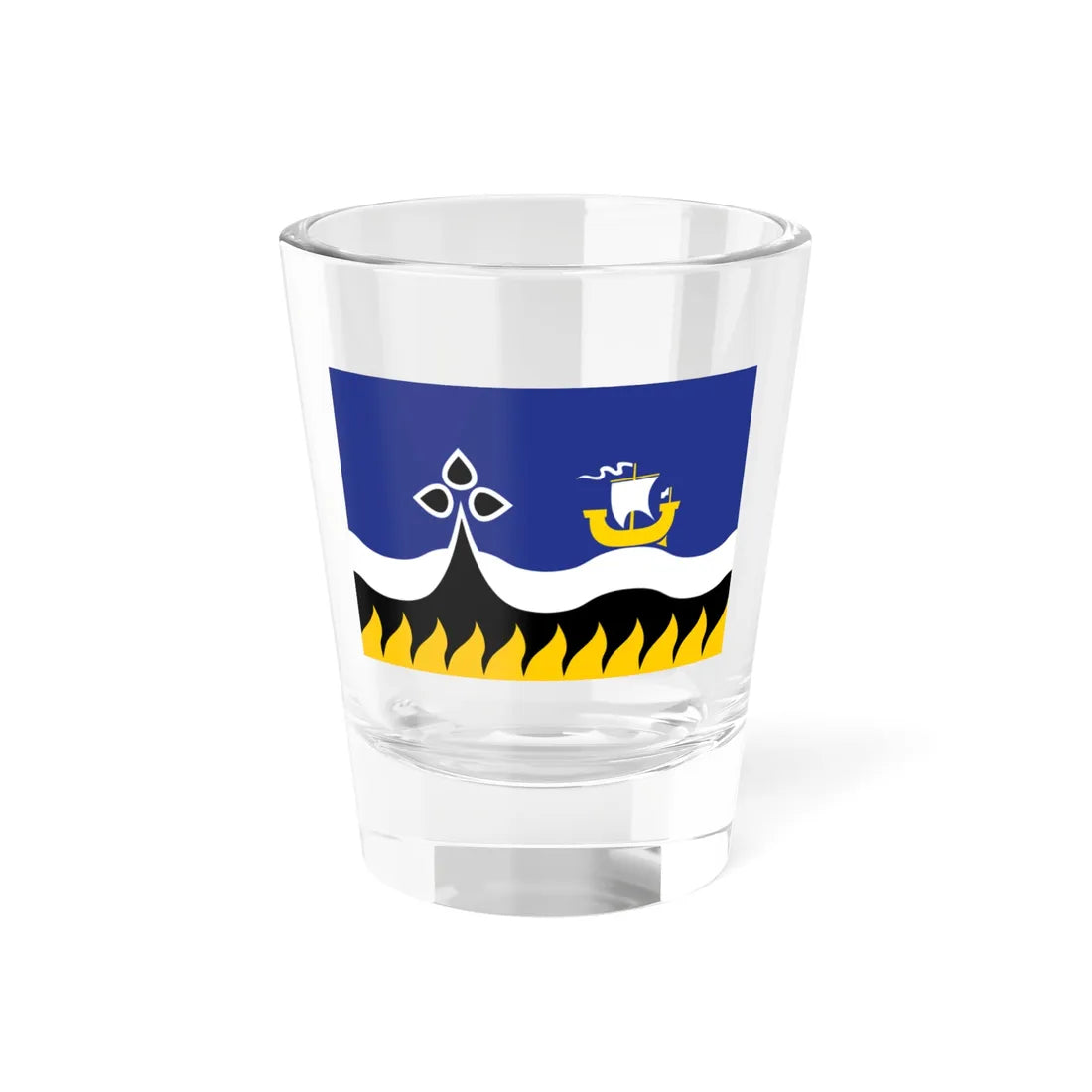 Pays Pagan traditional district flag (France) Shot Glass 1.5oz 1.5oz - Go Mug Yourself