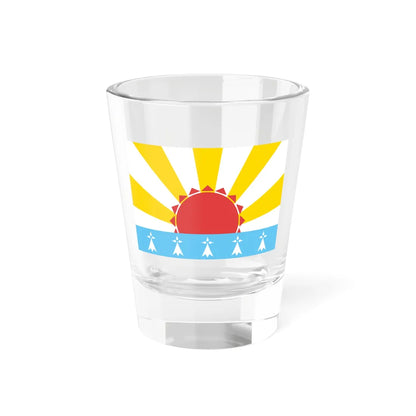 Pays Rouzig traditional district flag (France) Shot Glass 1.5oz 1.5oz - Go Mug Yourself