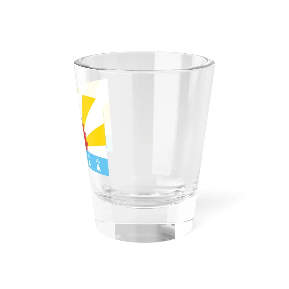 Pays Rouzig traditional district flag (France) Shot Glass 1.5oz - Go Mug Yourself