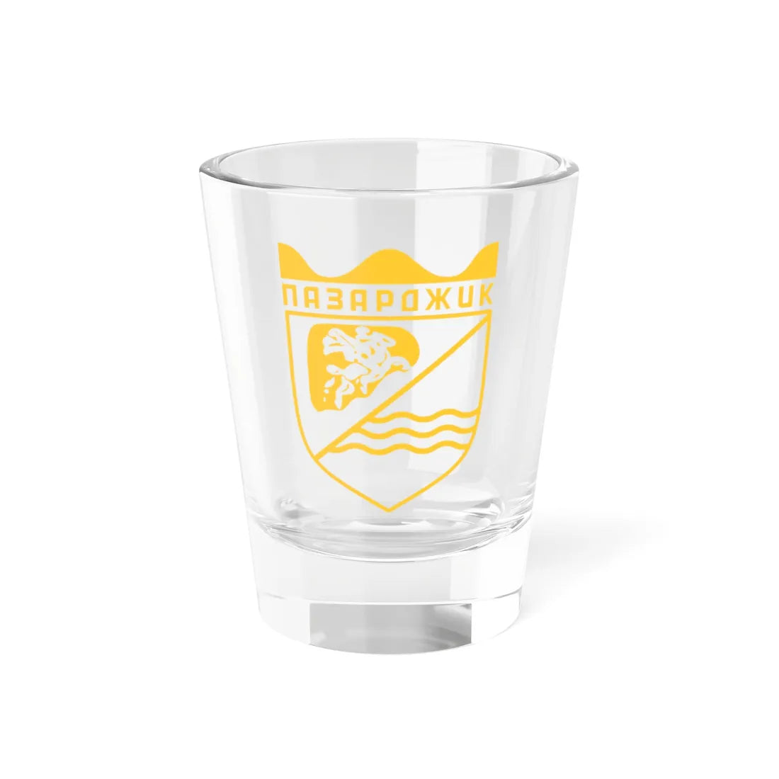 Pazardzhik-coat-of-arms (Bulgaria) (Coat of Arms) Shot Glass 1.5oz 1.5oz - Go Mug Yourself