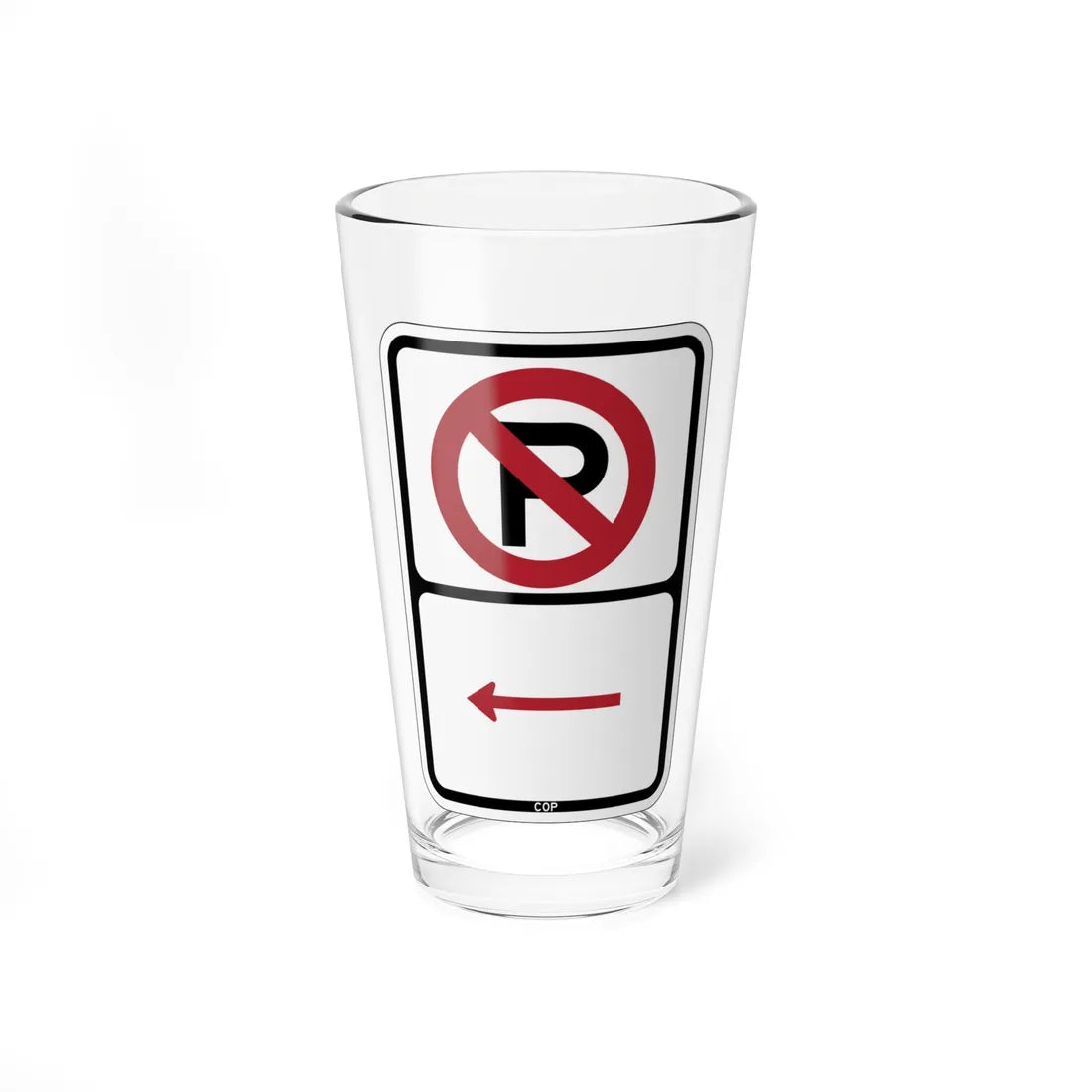 PBOT Road sign P1000L (Oregon) (Road Sign) Pint Glass 16oz 16oz - Go Mug Yourself