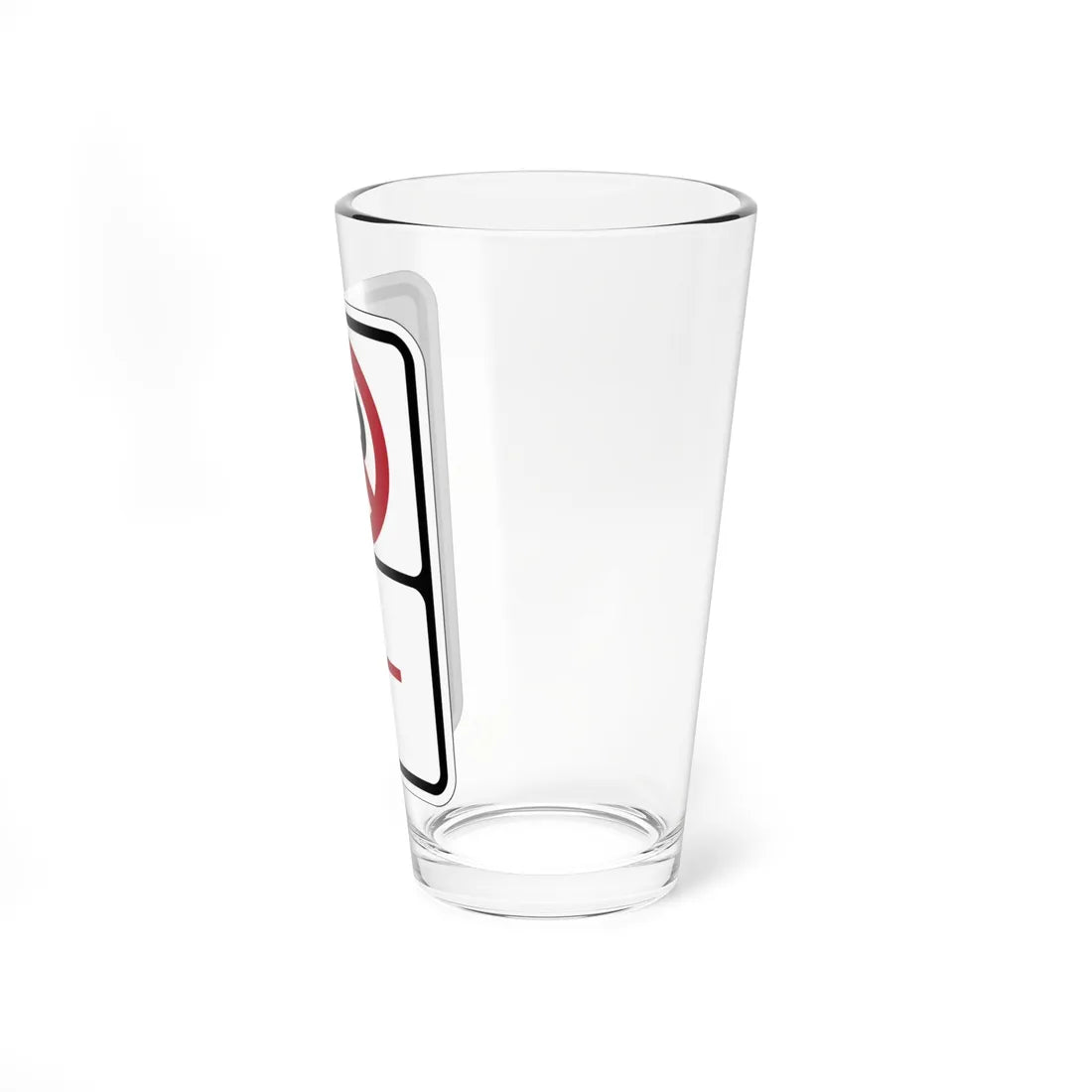 PBOT Road sign P1000L (Oregon) (Road Sign) Pint Glass 16oz - Go Mug Yourself
