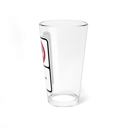 PBOT Road sign P1000L (Oregon) (Road Sign) Pint Glass 16oz - Go Mug Yourself