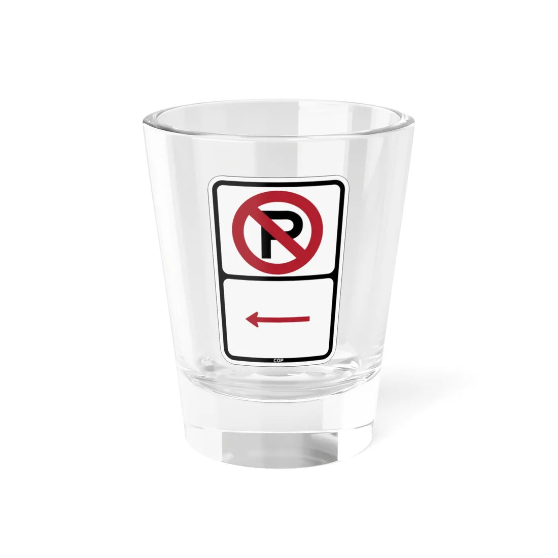 PBOT Road sign P1000L (Oregon) (Road Sign) Shot Glass 1.5oz 1.5oz - Go Mug Yourself