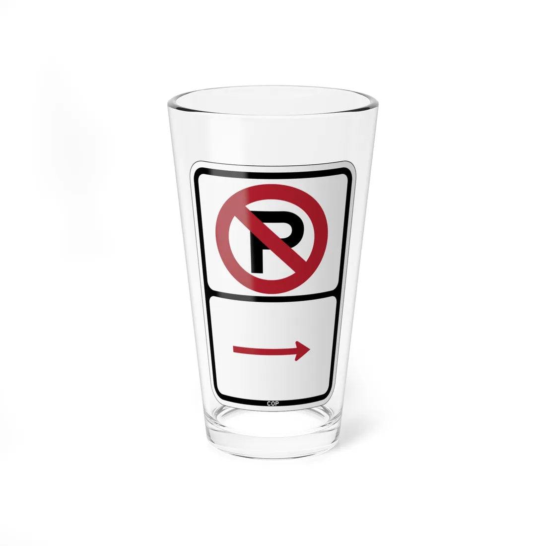 PBOT Road sign P1000R (Oregon) (Road Sign) Pint Glass 16oz 16oz - Go Mug Yourself