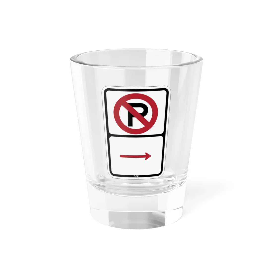 PBOT Road sign P1000R (Oregon) (Road Sign) Shot Glass 1.5oz 1.5oz - Go Mug Yourself