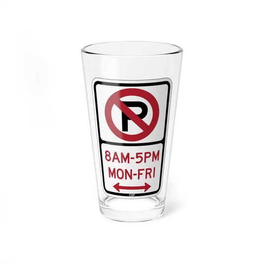 PBOT Road sign P1080D (Oregon) (Road Sign) Pint Glass 16oz 16oz - Go Mug Yourself