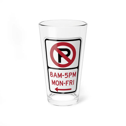 PBOT Road sign P1080L (Oregon) (Road Sign) Pint Glass 16oz - Go Mug Yourself